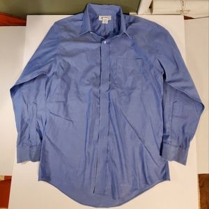 Brooks Brothers Men's Long Sleeve Button. 16-34. Blue. 100% Cotton.